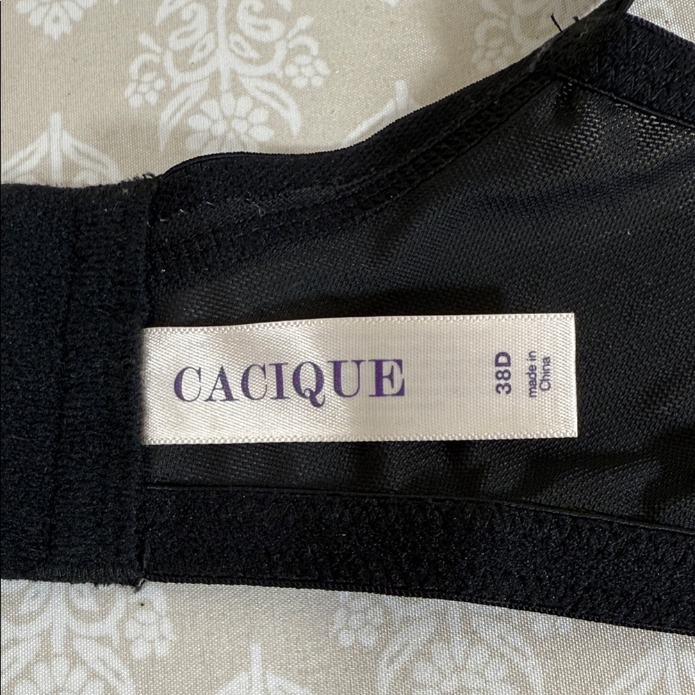 Cacique Black Mesh Bra - Picture 2 of 3